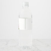 Étiquette Pour Bouteilles D'eau Rose Lily Pearl Mariage rose (Dos)