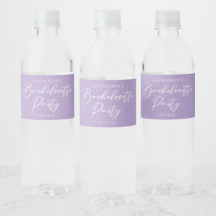 Étiquette Pour Bouteilles D'eau Rose Poussiéreux Élégant Fête de Mariage Personnal