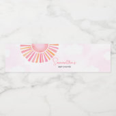 Étiquette Pour Bouteilles D'eau Rose Un Petit Rayon De Soleil (Étiquettes simples)