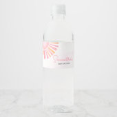 Étiquette Pour Bouteilles D'eau Rose Un Petit Rayon De Soleil (Devant)