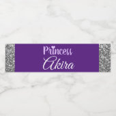 Étiquette Pour Bouteilles D'eau Royal Princess Fancy Purple (Étiquettes simples)