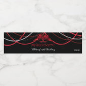 Étiquette Pour Bouteilles D'eau Ruby Red, Masquerade Party (Étiquettes simples)