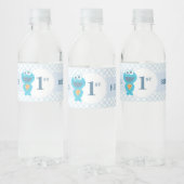 Étiquette Pour Bouteilles D'eau Rue Sésame | Cookie Monster Baby Anniversaire (Bouteilles)