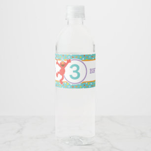 Étiquette Pour Bouteilles D'eau Rue Sésame   Elmo - Cupcake & Confetti Anniversair
