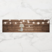 Étiquette Pour Bouteilles D'eau Rustic Baby's Breath String allume le Mariage (Étiquettes simples)