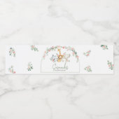 Étiquette Pour Bouteilles D'eau Safari Animals Floral Baby Shower  (Étiquettes simples)