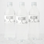 Étiquette Pour Bouteilles D'eau Saint Paul Skyline | Message de bienvenue (Bouteilles)