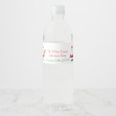Étiquette Pour Bouteilles D'eau Santa Claus (Devant)