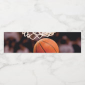 Étiquette Pour Bouteilles D'eau Scoring de basket-ball (Étiquettes simples)