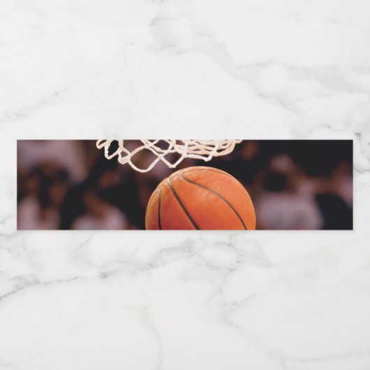 Étiquette Pour Bouteilles D'eau Scoring de basket-ball (Étiquettes simples)