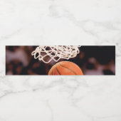 Étiquette Pour Bouteilles D'eau Scoring de basket-ball (Étiquettes simples)