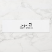 Étiquette Pour Bouteilles D'eau Scott Storch (Étiquettes simples)