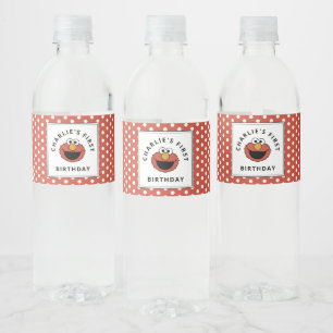 Étiquette Pour Bouteilles D'eau Sesame Street Elmo - Bouteille d'eau pour le pre