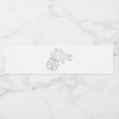 Étiquette Pour Bouteilles D'eau Shark Ahoy (Étiquettes simples)