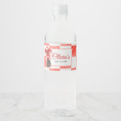 Étiquette Pour Bouteilles D'eau She's Ready to Pop Baby Shower (Devant)