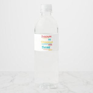 Étiquette Pour Bouteilles D'eau Shine Bright