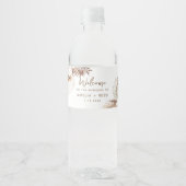Étiquette Pour Bouteilles D'eau SIERRA Bohemian Wedding Favor (Devant)
