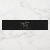 Étiquette Pour Bouteilles D'eau Simple moderne Fabrique Quarante Anniversaire pers (Étiquettes simples)