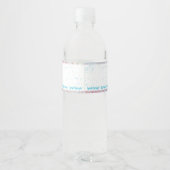 Étiquette Pour Bouteilles D'eau Sirène Rose Violet Sous La Mer Fille Anniversaire (Dos)