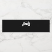 Étiquette Pour Bouteilles D'eau Skeleton Heart Hands - Lumière (Étiquettes simples)