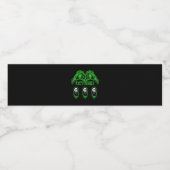 Étiquette Pour Bouteilles D'eau Skeleton Mains Design classique (Étiquettes simples)