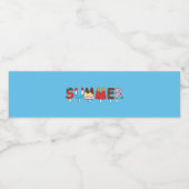 Étiquette Pour Bouteilles D'eau Snack d'été pour enfants Popsicles (Étiquettes simples)