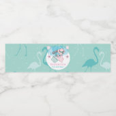 Étiquette Pour Bouteilles D'eau Soirée de piscine d'été personnalisée (Étiquettes simples)