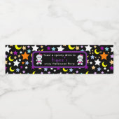 Étiquette Pour Bouteilles D'eau Soirée d'Halloween de la mignonne fille maman (Étiquettes simples)