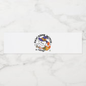 Étiquette Pour Bouteilles D'eau Sorcière à mâcher en entraînement - Chien d'Hallow (Étiquettes simples)