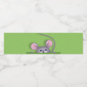 Étiquette Pour Bouteilles D'eau Souris en poche (Étiquettes simples)
