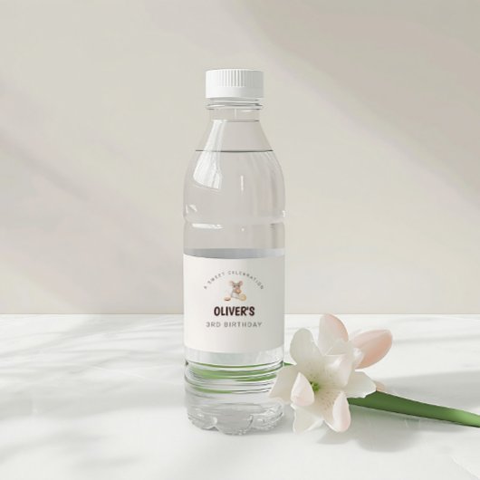 Étiquette Pour Bouteilles D'eau Souris et biscuits Étiquette de bouteille d'eau de