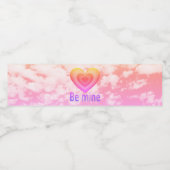 Étiquette Pour Bouteilles D'eau Soyez mon coeur brillant (Étiquettes simples)