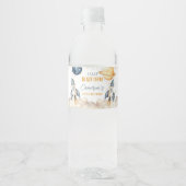 Étiquette Pour Bouteilles D'eau Space Galaxy Rocket Ship Anniversaire (Devant)