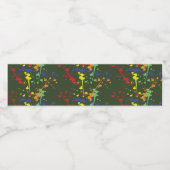 Étiquette Pour Bouteilles D'eau Splatz de la fête de Paintball Vert de l'Armée (Étiquettes simples)