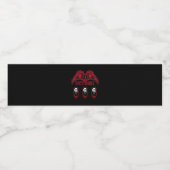 Étiquette Pour Bouteilles D'eau Squelette Mains 31/10 Classique (Étiquettes simples)