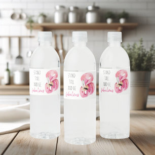 Étiquette Pour Bouteilles D'eau Stand Exotique Moderne Haut Et Être Fabuleux Flama