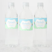 Étiquette Pour Bouteilles D'eau Stork avec un mignon petit bébé garçon (Bouteilles)