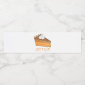 Étiquette Pour Bouteilles D'eau Sucré Comme Pie Douce Potato Pie Holiday Dessert (Étiquettes simples)