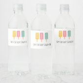 Étiquette Pour Bouteilles D'eau Summer Ice Cream Sticks (Bouteilles)