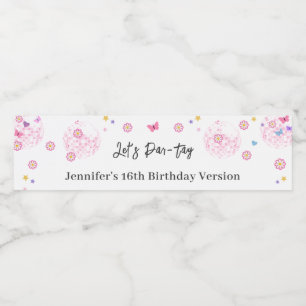 Étiquette Pour Bouteilles D'eau Super Disco Eras fête d'anniversaire