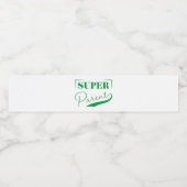 Étiquette Pour Bouteilles D'eau Super parent (Étiquettes simples)