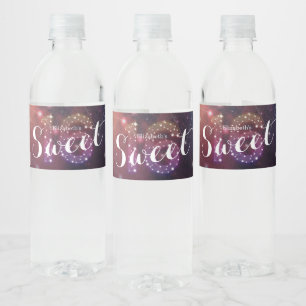 Étiquette Pour Bouteilles D'eau Sweet 16th Birthday Party Chic Star Constellations