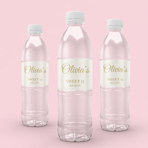 Étiquette Pour Bouteilles D'eau Sweet Rosé Ballet Soirée, sur mesure
