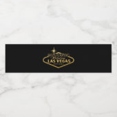 Étiquette Pour Bouteilles D'eau Symbole Gold Welcome to Vegas (Étiquettes simples)