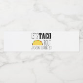 Étiquette Pour Bouteilles D'eau Taco 'Bout fête d'anniversaire (Étiquettes simples)