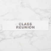 Étiquette Pour Bouteilles D'eau TEE 45e Réunion de classe (Étiquettes simples)