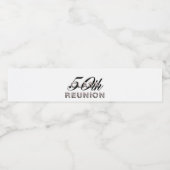 Étiquette Pour Bouteilles D'eau TEE 50e Réunion de classe (Étiquettes simples)