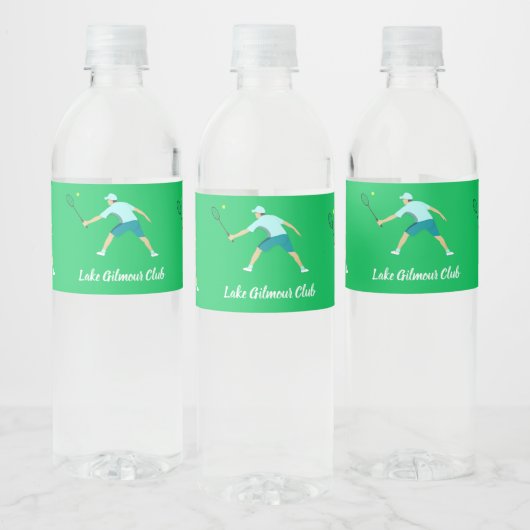 Étiquette Pour Bouteilles D'eau Tennis (Bouteilles)
