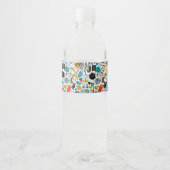 Étiquette Pour Bouteilles D'eau Tête folle (Dos)
