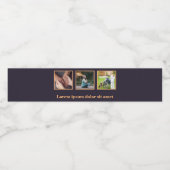 Étiquette Pour Bouteilles D'eau Texte et logo personnalisés des soins à domicile p (Étiquettes simples)